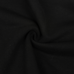 Ткань Футер 3-х нитка, Петля, цвет Черный (на отрез)  в Балаково