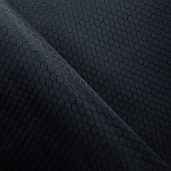 Ткань Оксфорд 300D PU Рип-Стоп СОТЫ, цвет Черный (на отрез)  в Балаково