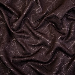 Ткань Блэкаут для штор &quot;Ледовое тиснение цвет Темно-Коричневый&quot; (на отрез)  в Балаково