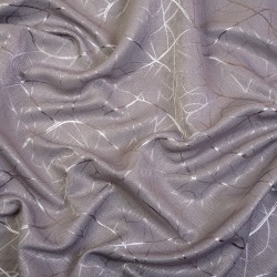 Ткань Блэкаут для штор светозатемняющая 75% &quot;Ледовое тиснение  Серый&quot;   в Балаково