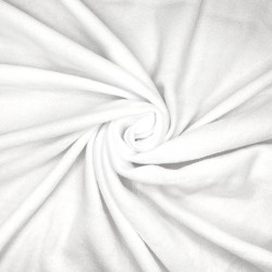Флис Односторонний 130 гр/м2, цвет Белый (на отрез)  в Балаково