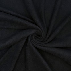 Ткань Флис Односторонний 130 гр/м2, цвет Черный (на отрез)  в Балаково