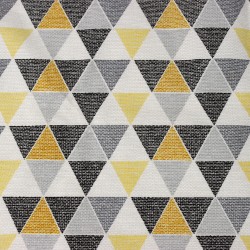 Интерьерная ткань Дак (DUCK), принт &quot;Малые Треугольники&quot; (на отрез)  в Балаково