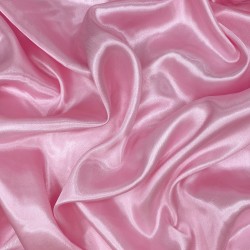 Ткань Атлас-сатин, цвет Розовый (на отрез)  в Балаково