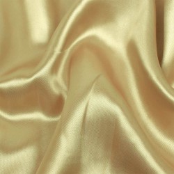 Ткань Атлас-сатин ЛЮКС, цвет Золотой (на отрез)  в Балаково