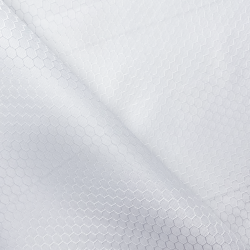 Ткань Оксфорд 300D PU Рип-Стоп СОТЫ, цвет Белый (на отрез)  в Балаково