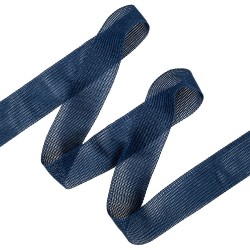 Окантовочная лента-бейка, цвет Синий 22мм (на отрез)  в Балаково