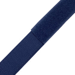 Контактная лента 25мм цвет Тёмно-Синий (Велькро-липучка), на отрез  в Балаково