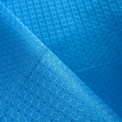 Ткань Оксфорд 300D PU Рип-Стоп СОТЫ, цвет Голубой (на отрез)  в Балаково