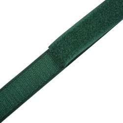 Контактная лента 25мм цвет Зелёный (велькро-липучка, на отрез)  в Балаково