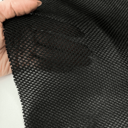 Сетка 3D трехслойная Air mesh 165 гр/м2, цвет Черный (на отрез)  в Балаково
