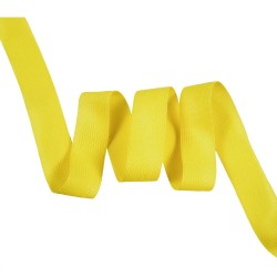 Окантовочная лента-бейка, цвет Жёлтый 22мм (на отрез)  в Балаково