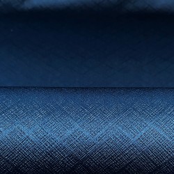 Ткань Блэкаут для штор светозатемняющая 100% &quot;Орнамент Синий&quot; (на отрез)  в Балаково